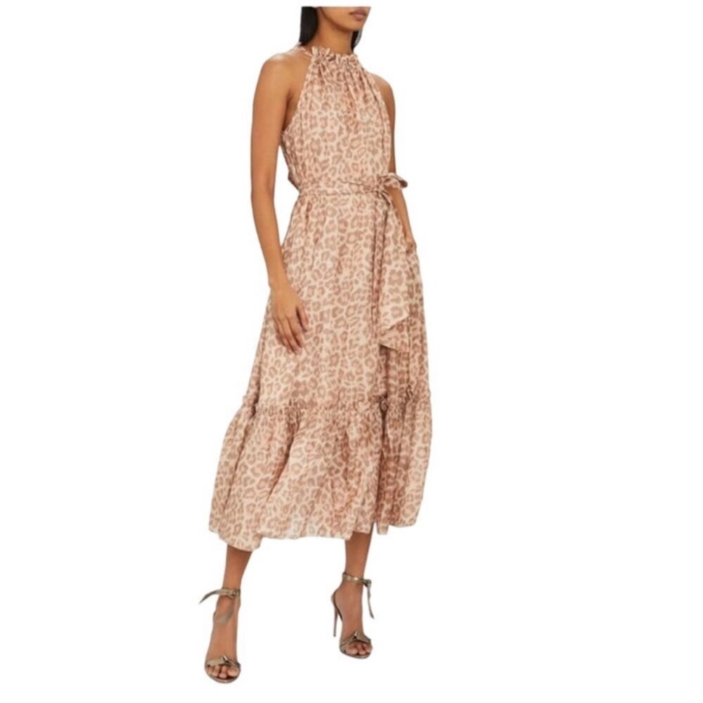 NWOT Zimmerman Leopard Print Kirra Dress M